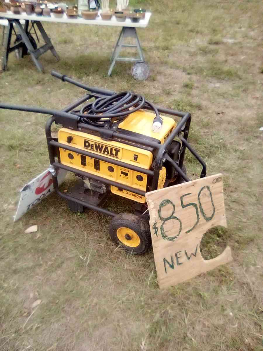 DeWalt DG 6000e fully functioning never used generator - Clearwater, Florida - FleaMarketBay