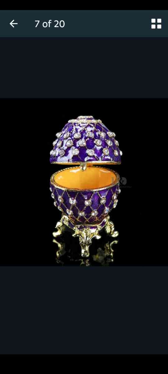 Decorative Egg Shaped Jewerly Boxes - Alliance, Ohio - FleaMarketBay