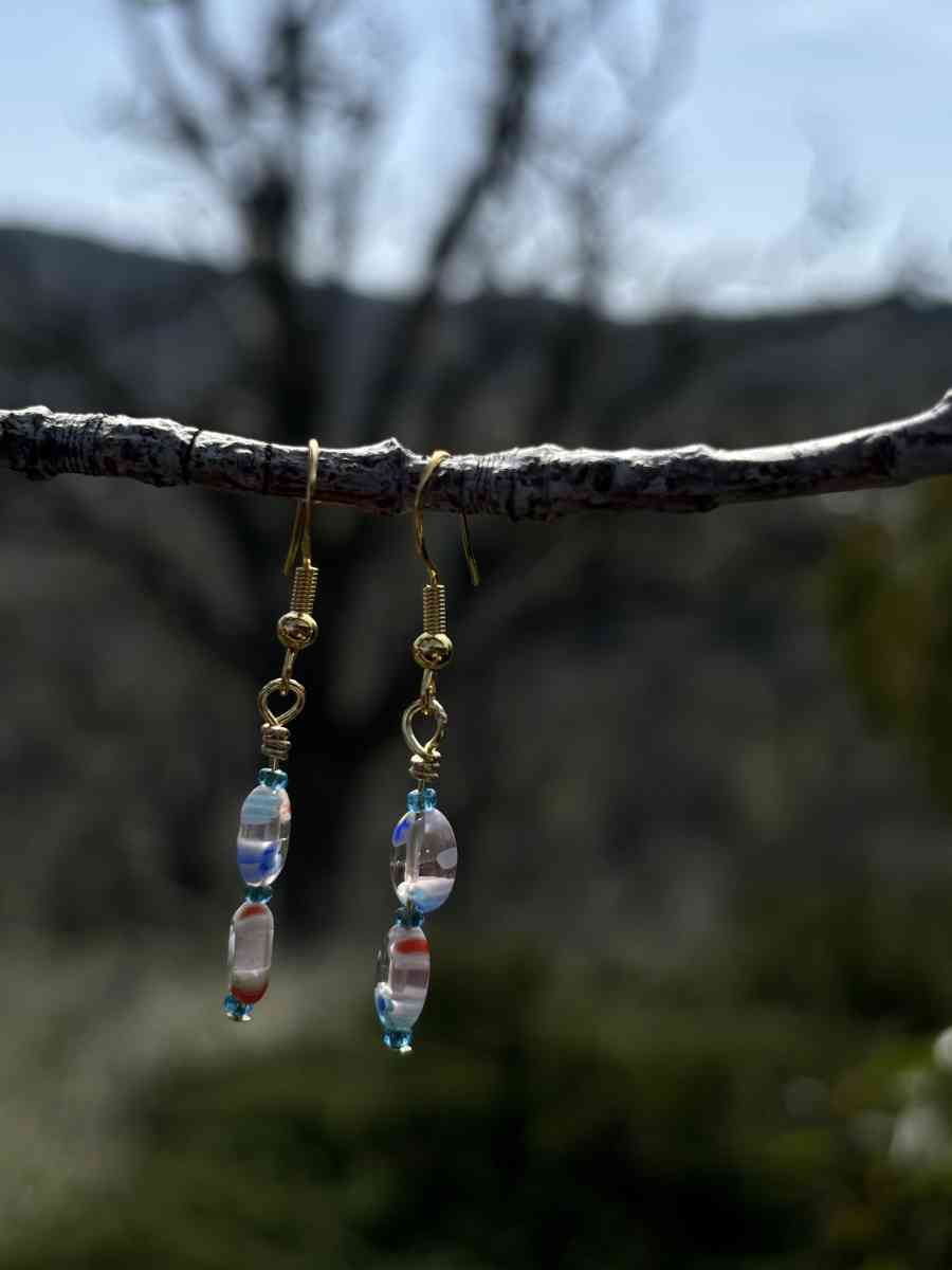 handmade glass bead earrings - Tehachapi, California - FleaMarketBay