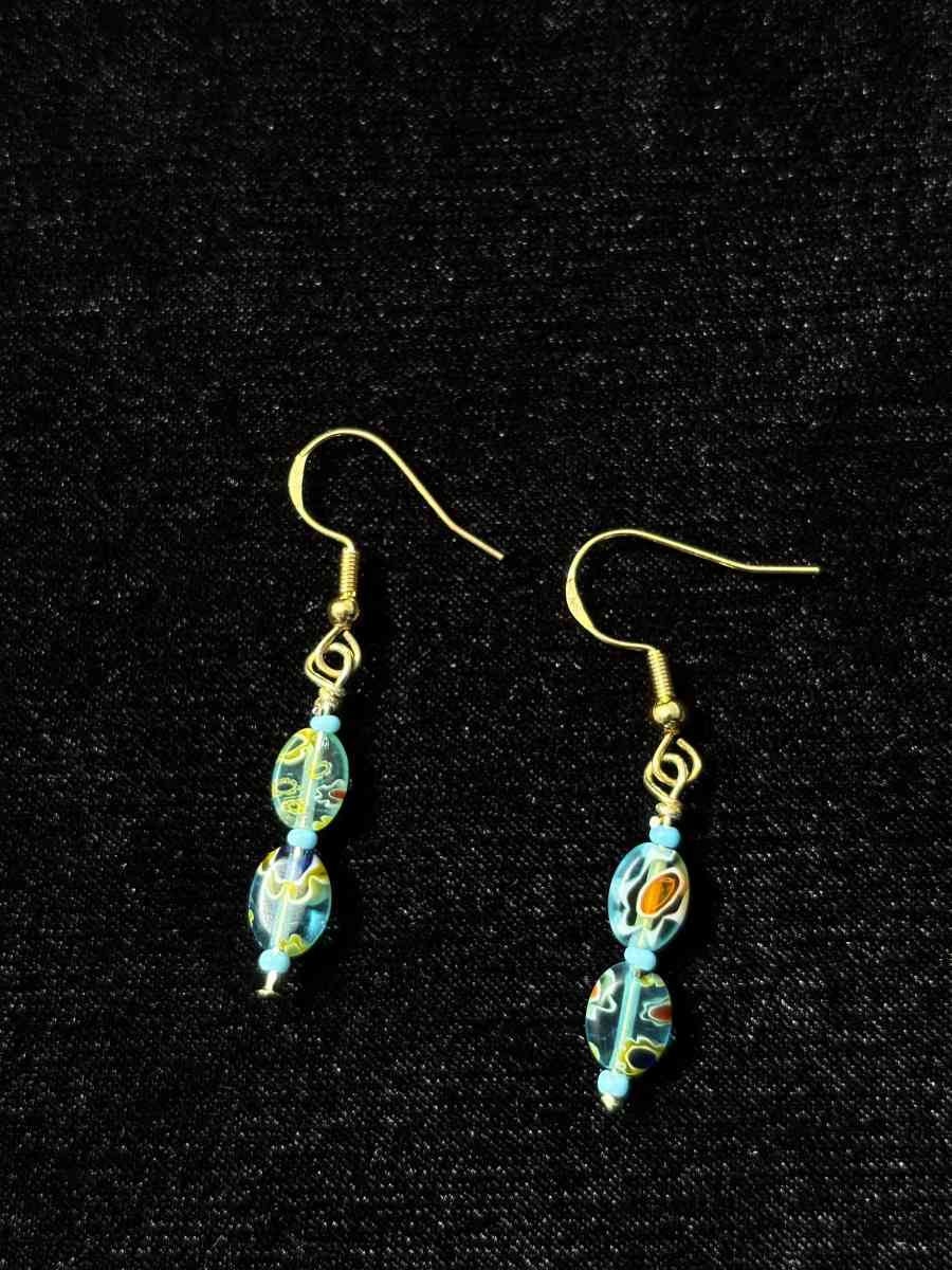 handmade glass bead earrings - Tehachapi, California