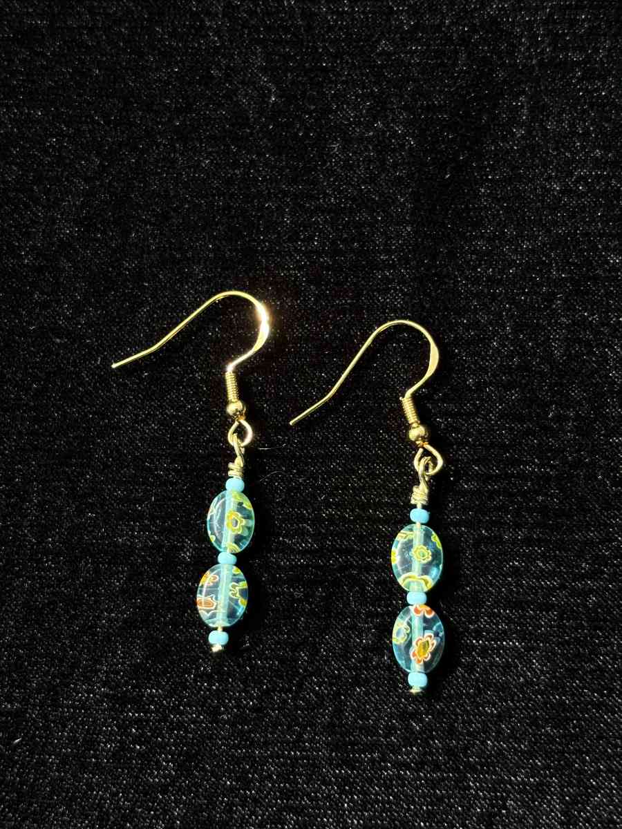 handmade glass bead earrings - Tehachapi, California