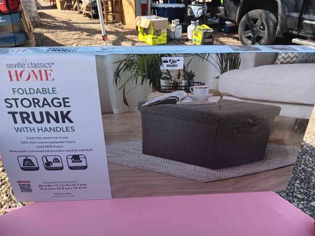 Foldable Storage trunk with handles - Aubrey, Texas