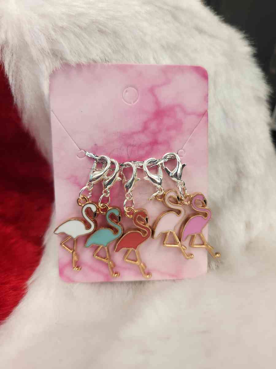 Flamingo Crochet Stitch Markers - Lenhartsville, Pennsylvania