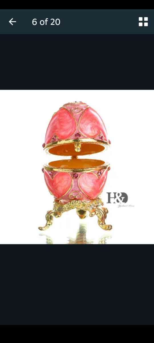 Decorative Egg Shaped Jewerly Boxes - Alliance, Ohio