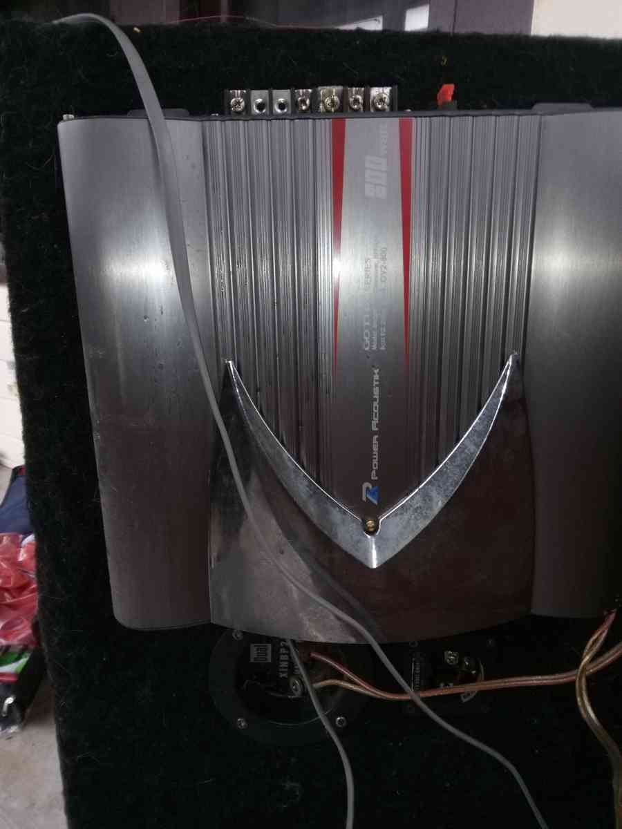 12 s and 1500 w power acoustik amp - Cleveland, Ohio - FleaMarketBay