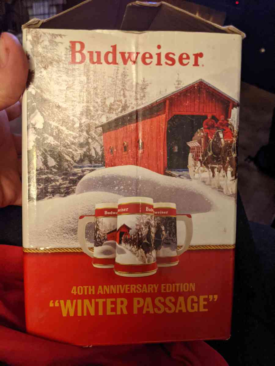 40th anniversary edition Budweiser stien - Shirleysburg, Pennsylvania - FleaMarketBay