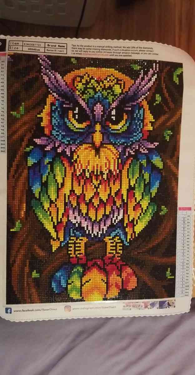 Finished Diamond Painting - Harveys Lake, Pennsylvania - FleaMarketBay