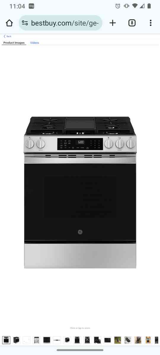 New GE stove with built in AIR fryer - Clover, South Carolina - FleaMarketBay