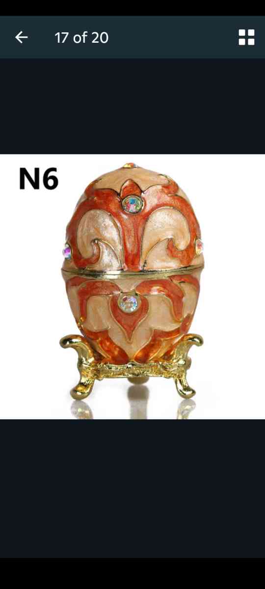 Decorative Egg Shaped Jewerly Boxes - Alliance, Ohio - FleaMarketBay