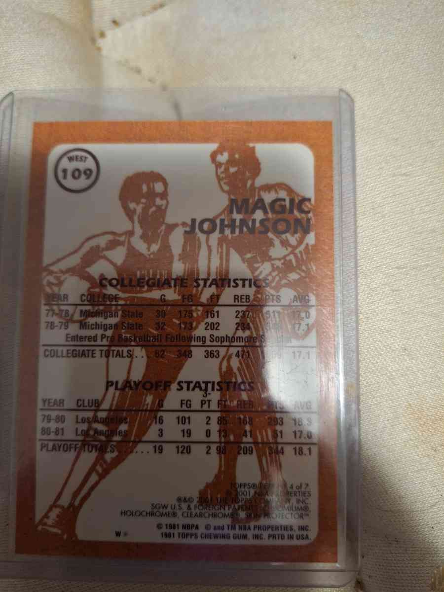 magic johnson card - Miamisburg, Ohio - FleaMarketBay