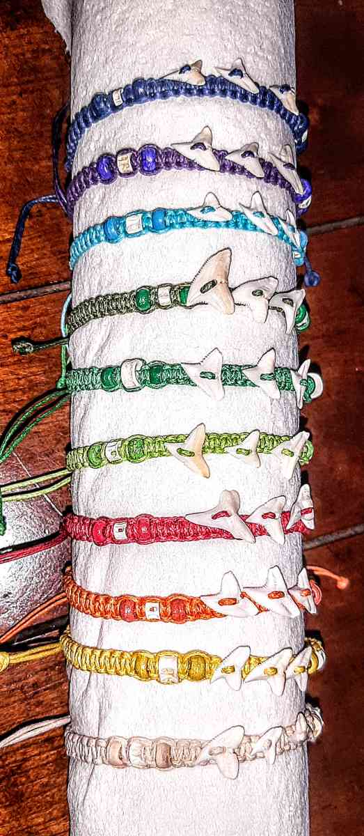 Woven Friendship Bracelets with Sharks Teeth - Englewood, Florida - FleaMarketBay