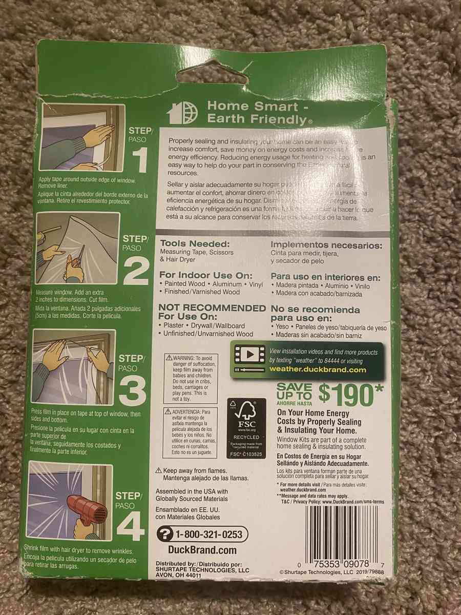 Duck Window Kit AND Duck Faucet Cover - Atlanta, Georgia - FleaMarketBay