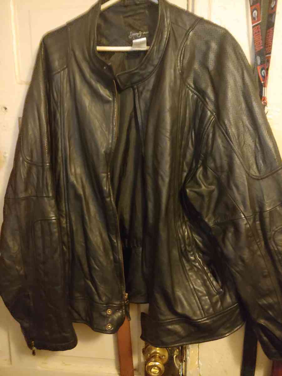 black leather motorcycle jacket - Phenix City, Alabama