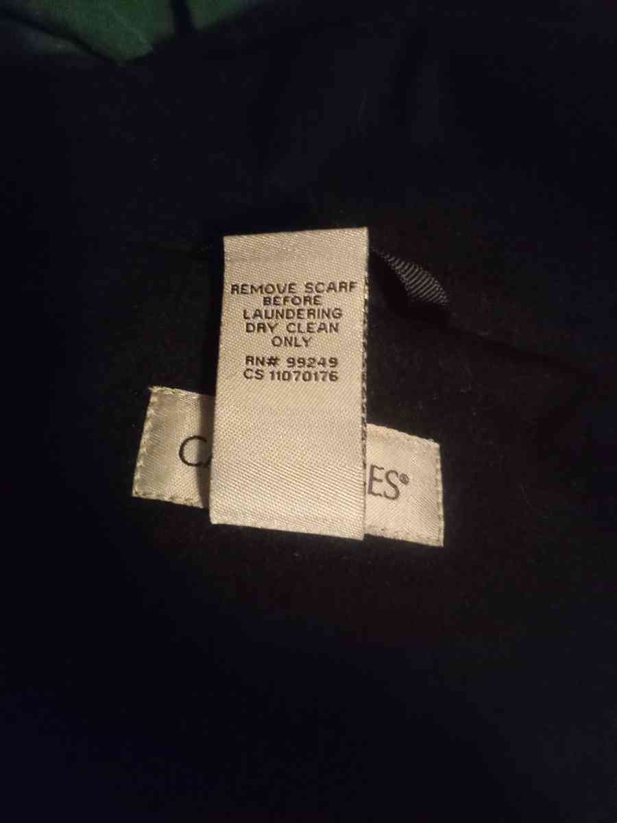 Catherines 2X Detachable Hooded Black Coat - Spencer, Oklahoma - FleaMarketBay