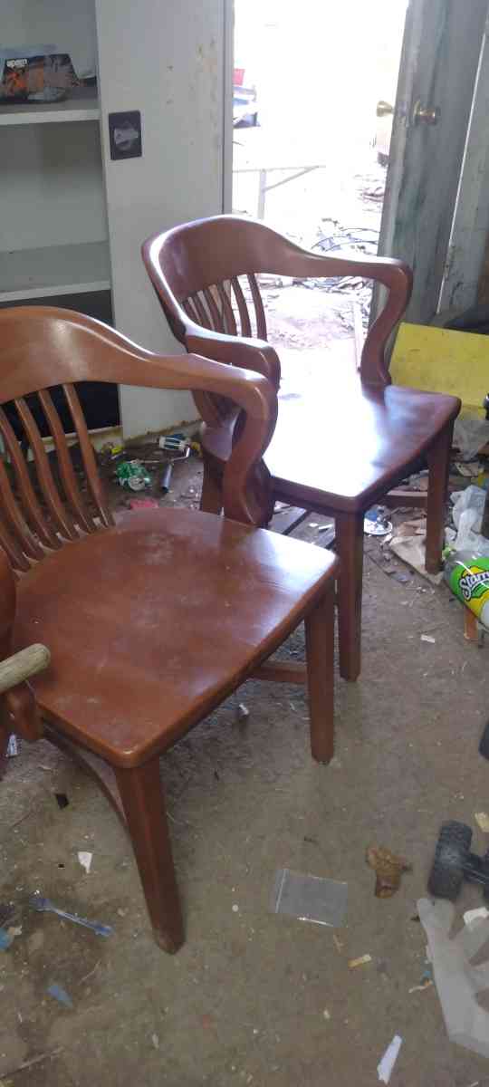 both solid wood chairs One price - Adair, Oklahoma