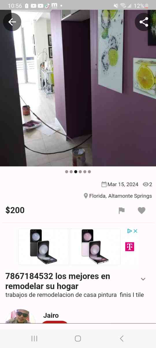 trabajos de pintura  I finis I tile estimado fri - Havana, Florida - FleaMarketBay