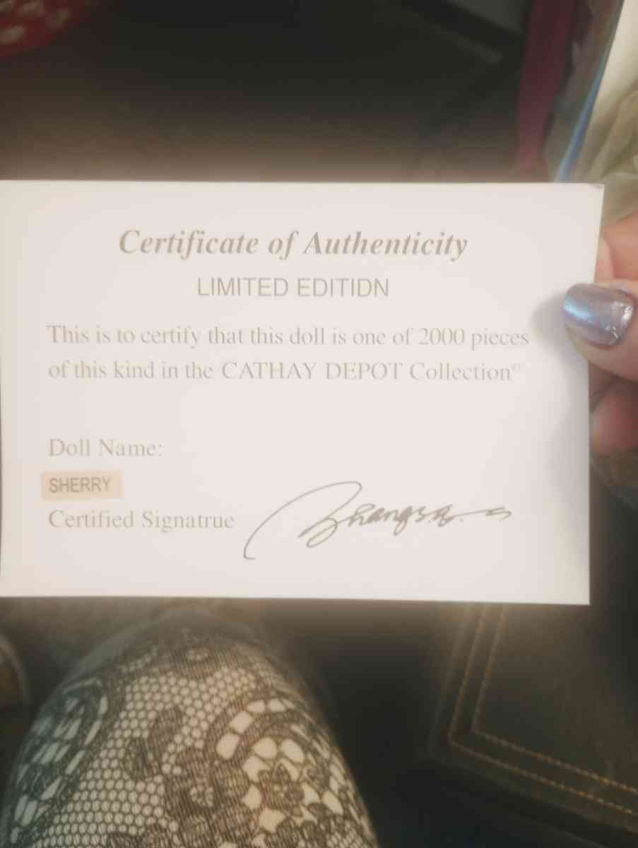 Sherry a Cathay Collection Porcelain Victorian Doll - Galveston, Texas - FleaMarketBay