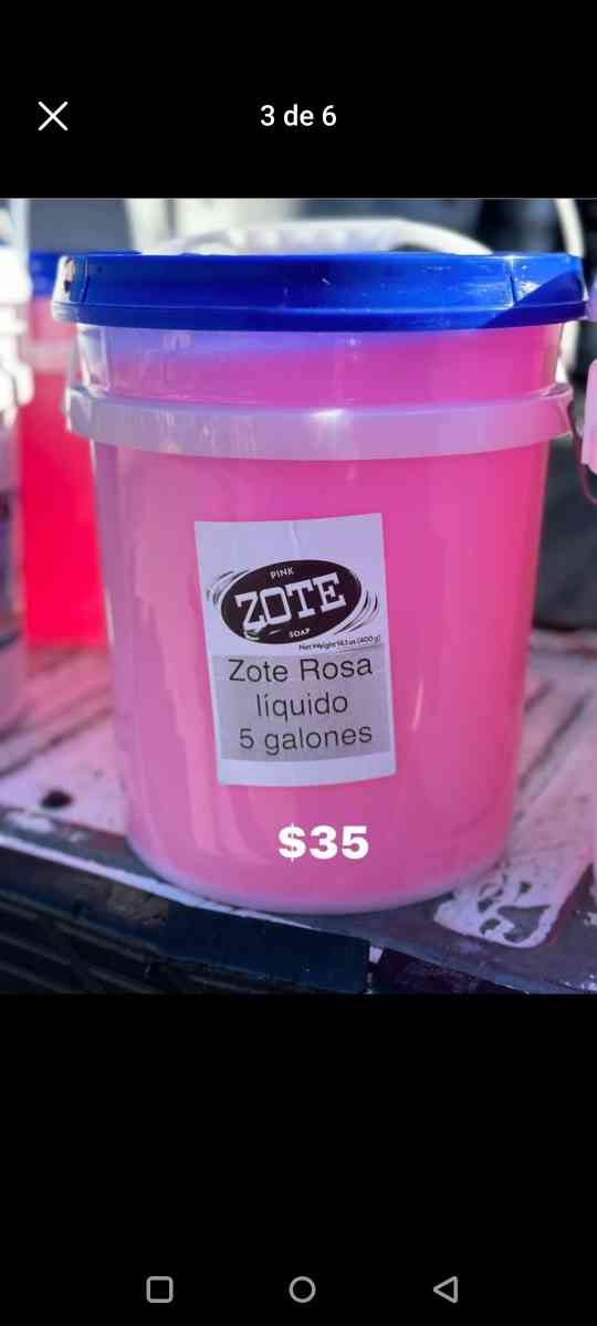 laundry detergent pink liquid zote - Inglewood, California - FleaMarketBay