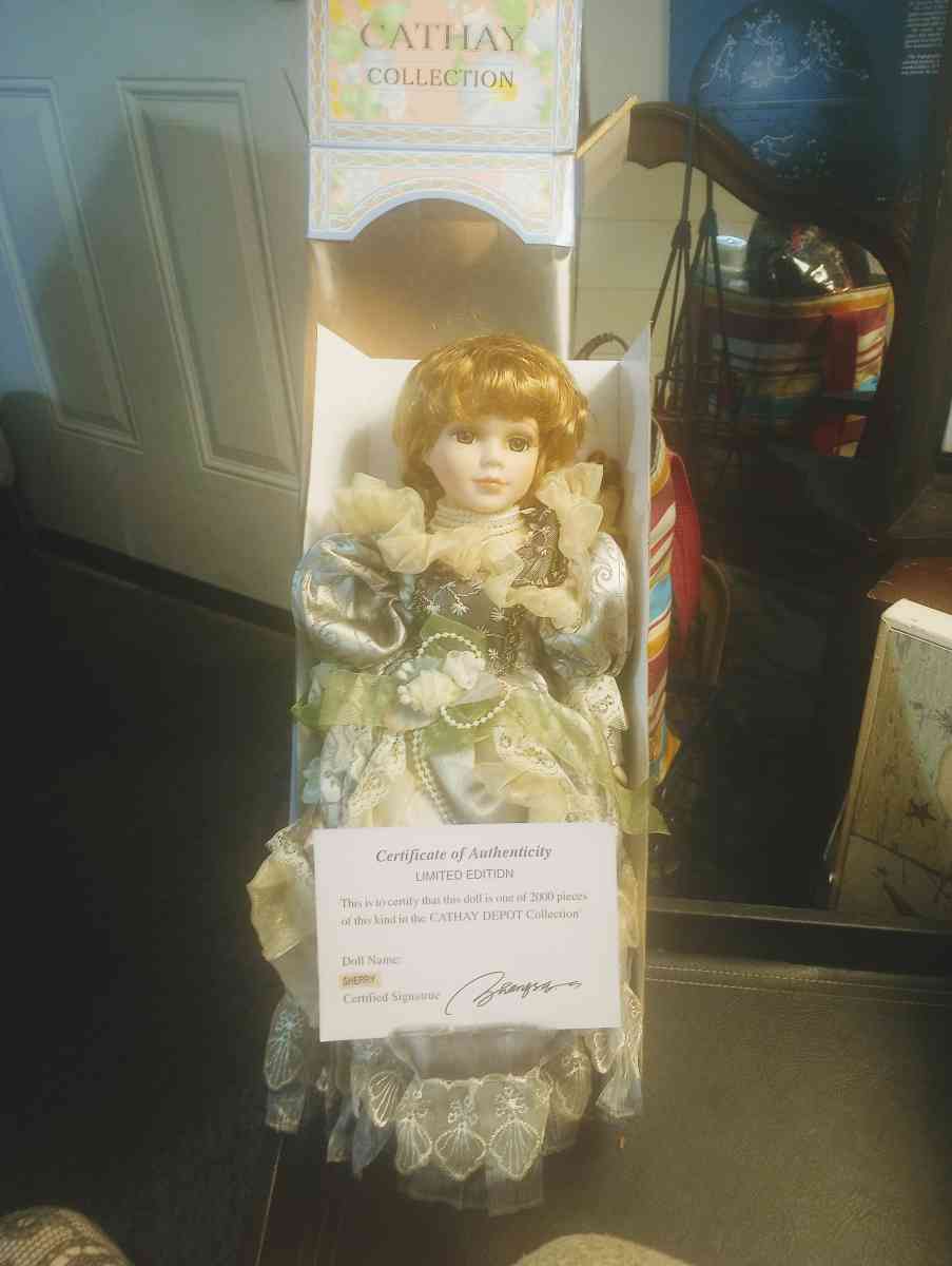 Sherry a Cathay Collection Porcelain Victorian Doll - Galveston, Texas - FleaMarketBay