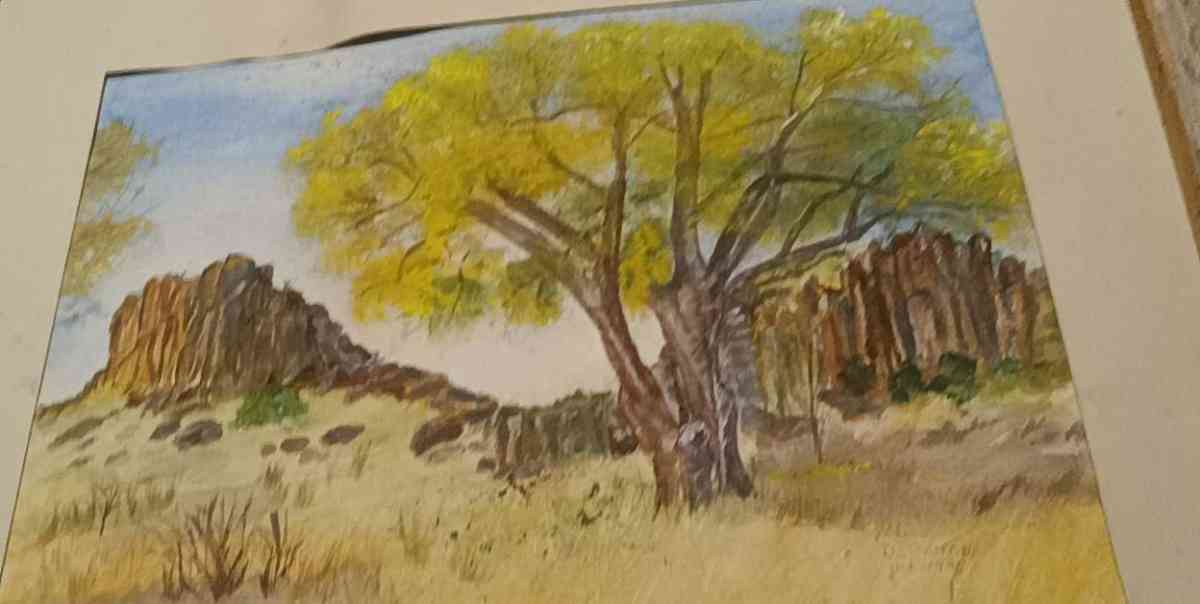 D Griffith watercolor painting - Bryan, Texas