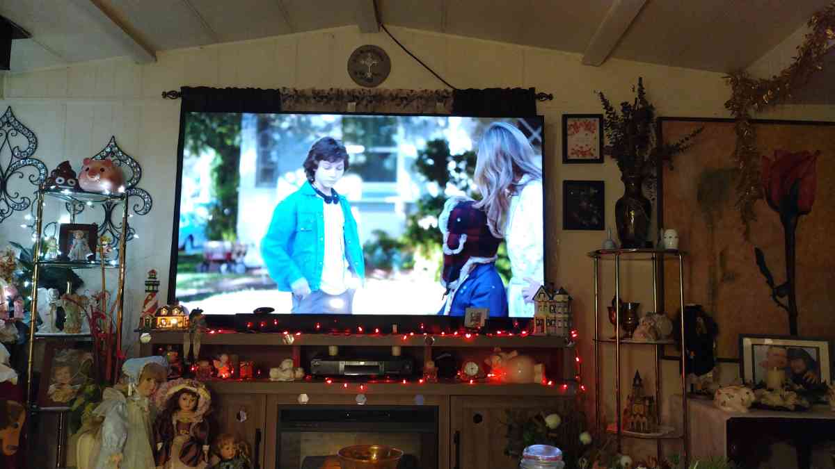 75 inch Philips 4 K smart TV and 80 inch fireplace - Cheney, Washington - FleaMarketBay