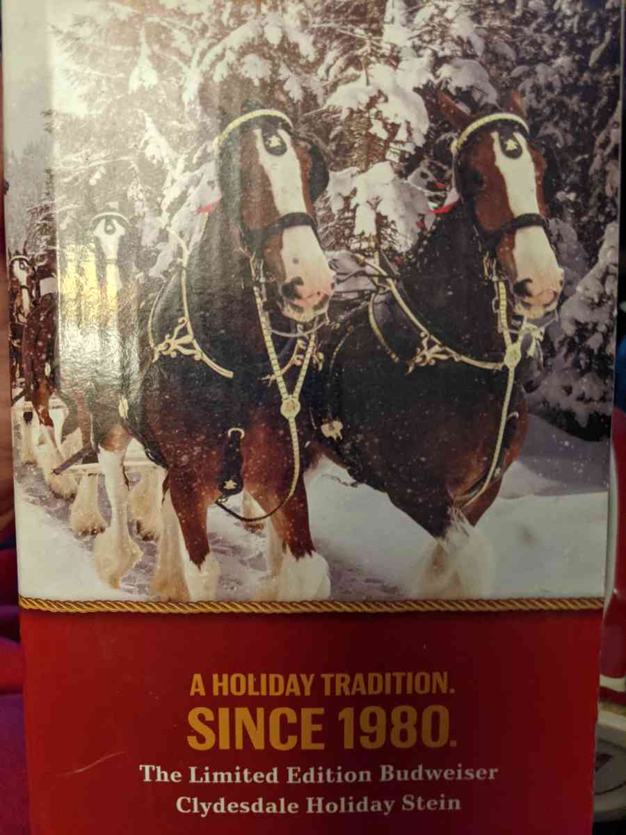 40th anniversary edition Budweiser stien - Shirleysburg, Pennsylvania - FleaMarketBay