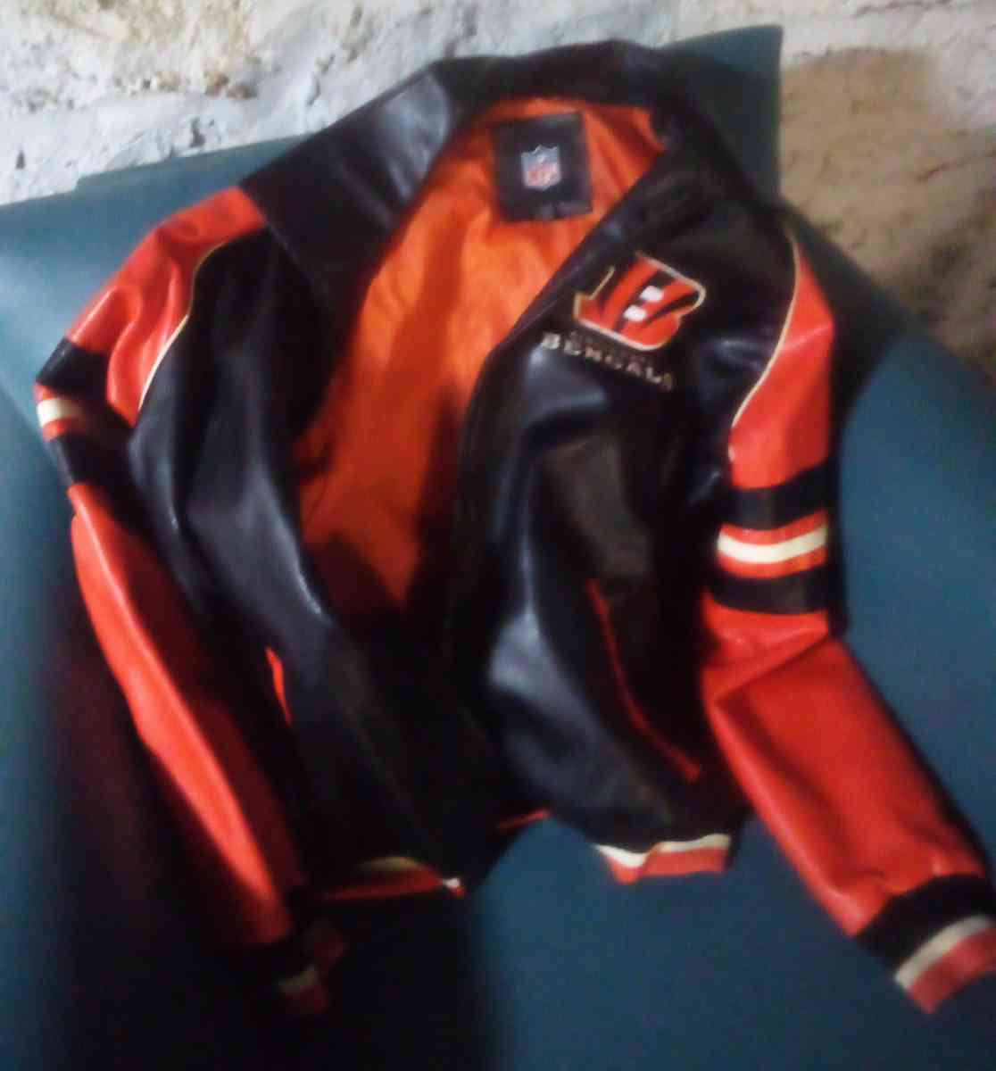 Vintage leather NFL Cincinnati Bengals Varsity Jacket size X