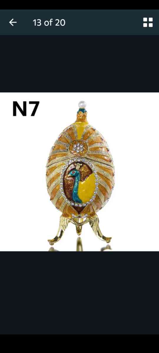 Decorative Egg Shaped Jewerly Boxes - Alliance, Ohio - FleaMarketBay