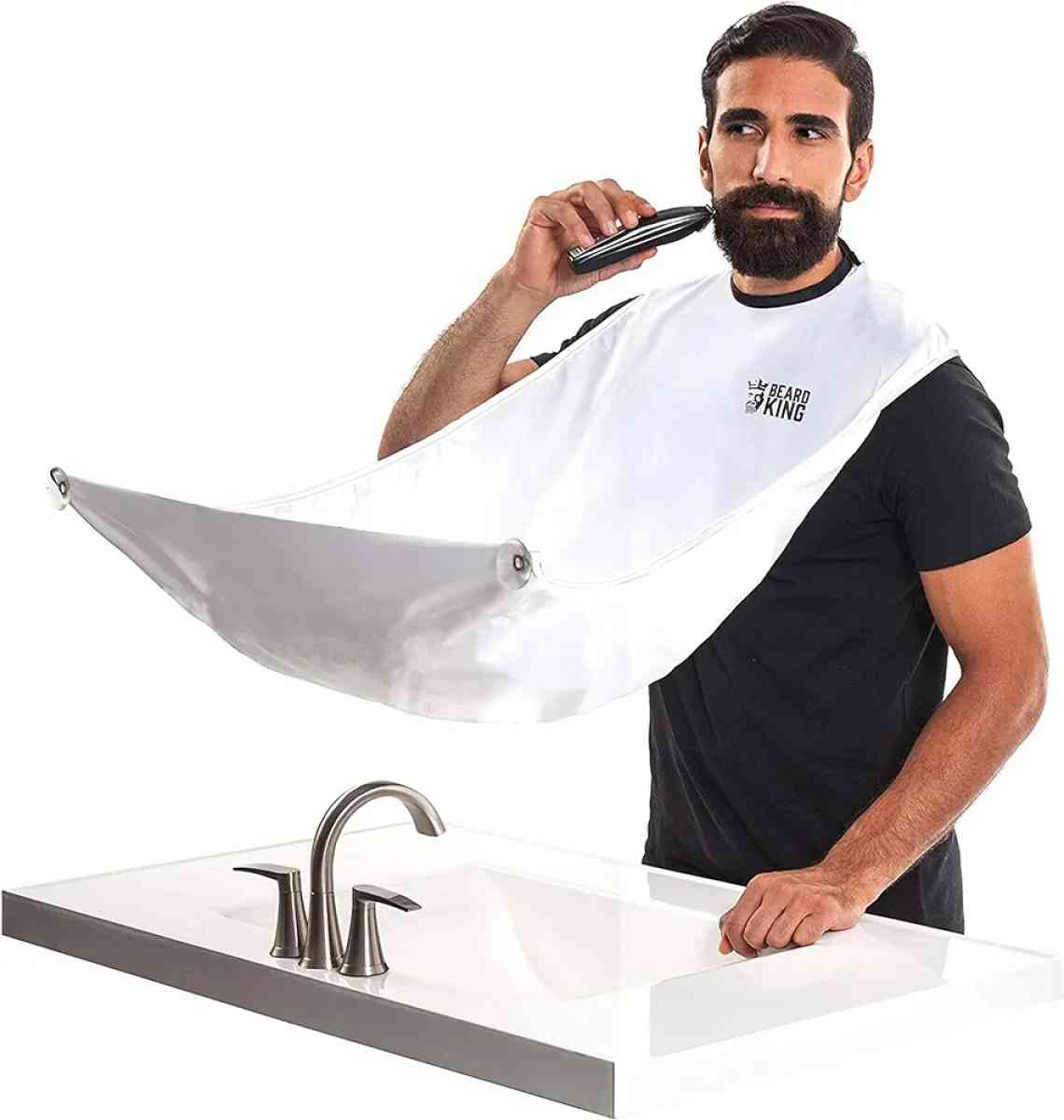 BEARD KING Beard Bib Apron  Shaving Set for Dad  As Seen on - Croghan, New York