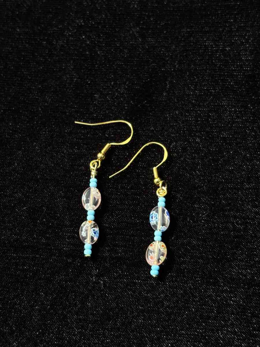 handmade glass bead earrings - Tehachapi, California