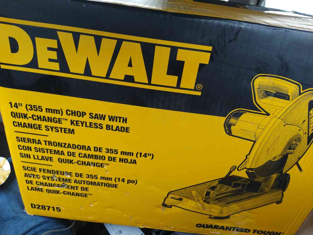 DeWalt 14 in Chop Saw - Saint Helens, Oregon - FleaMarketBay