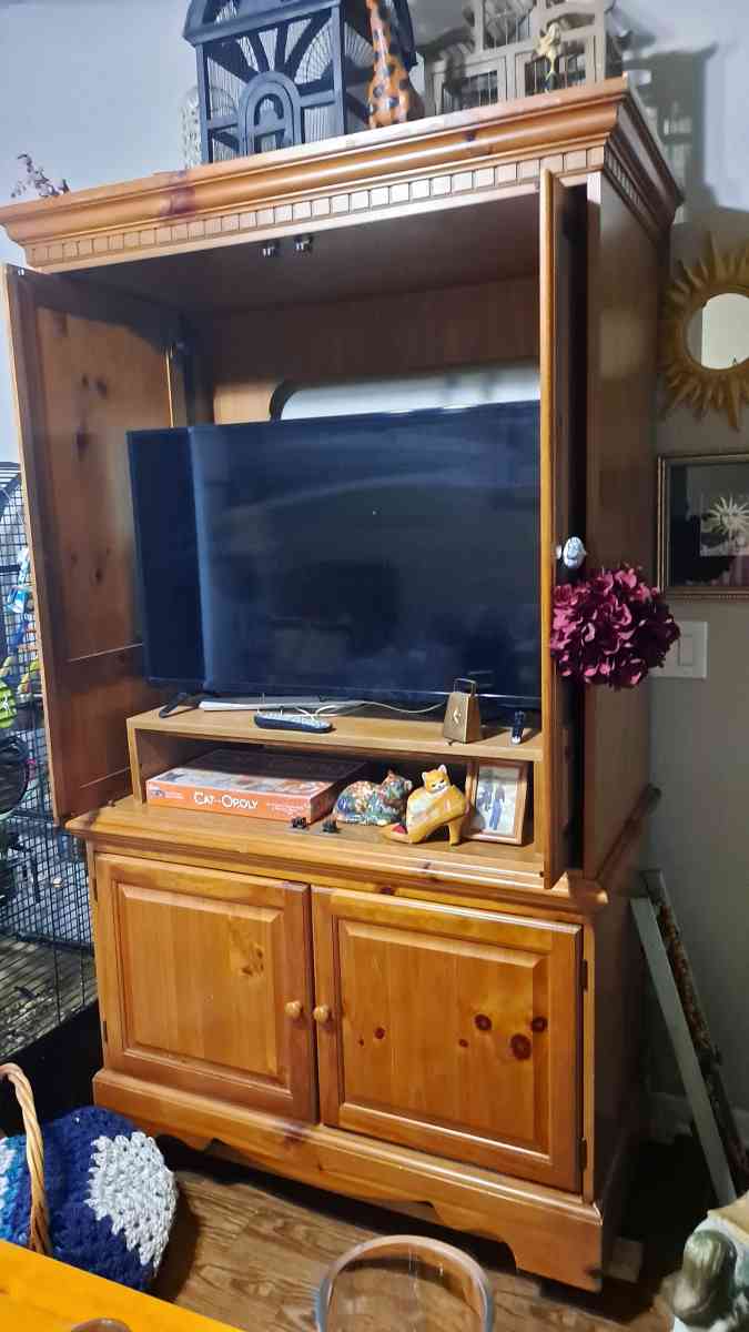 Cabinet with TV Cabinet is 76x42 - Forney, Texas - FleaMarketBay