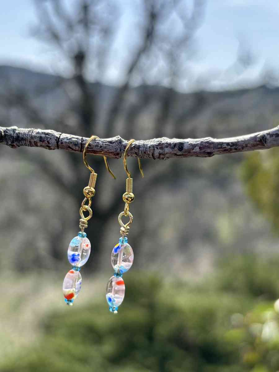 handmade glass bead earrings - Tehachapi, California - FleaMarketBay