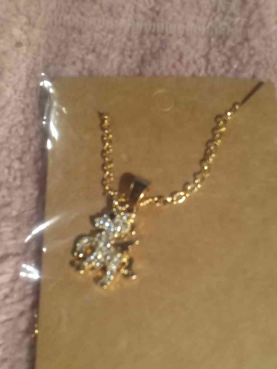 gold plated unicorn necklace - Menominee, Michigan - FleaMarketBay