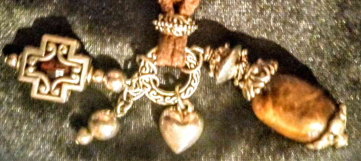 2 Brown Leather Strand with 4 Pendants - Muldrow, Oklahoma - FleaMarketBay