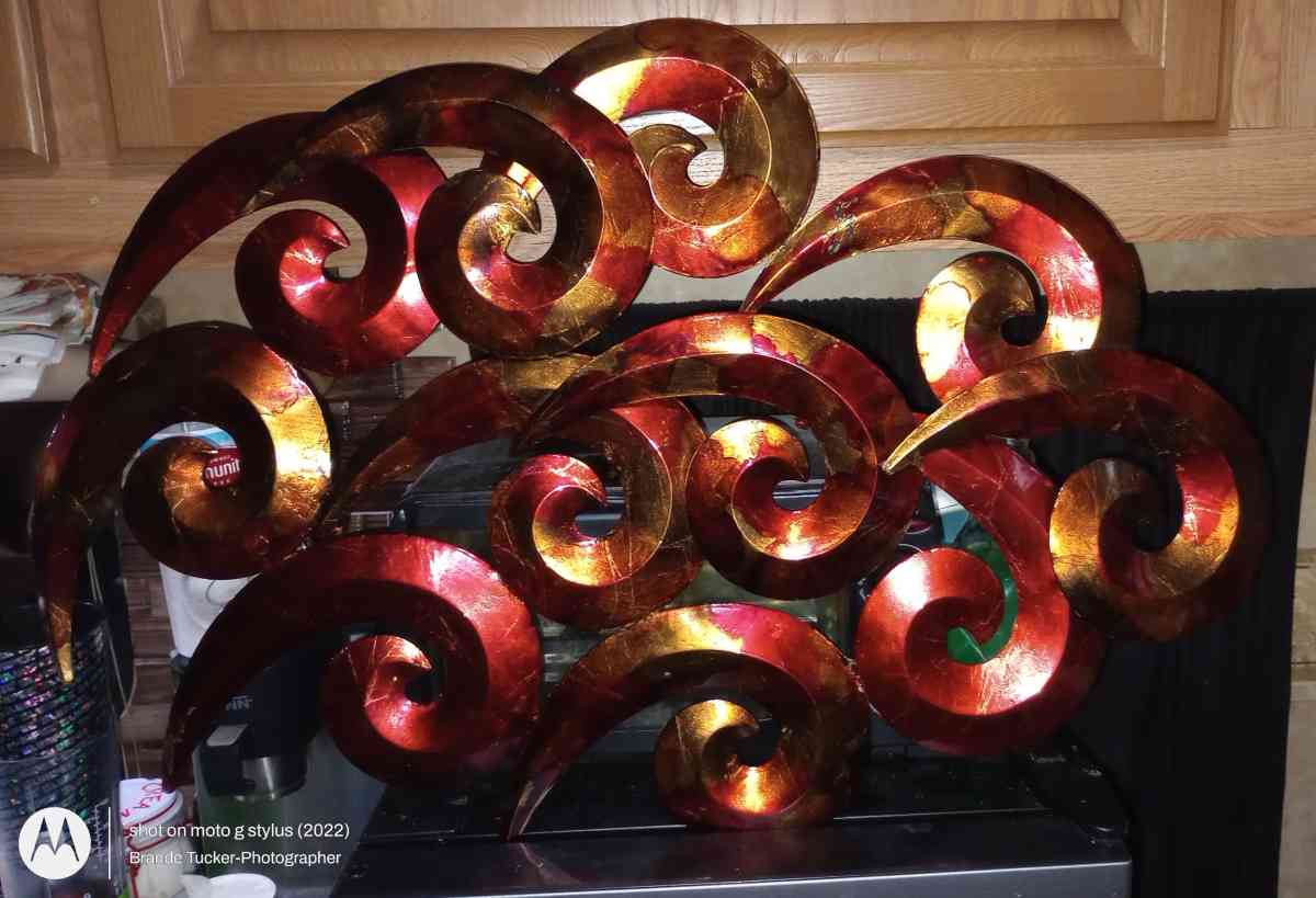 3D metal Chinese wind or abstract wall art - Greenville, Texas - FleaMarketBay