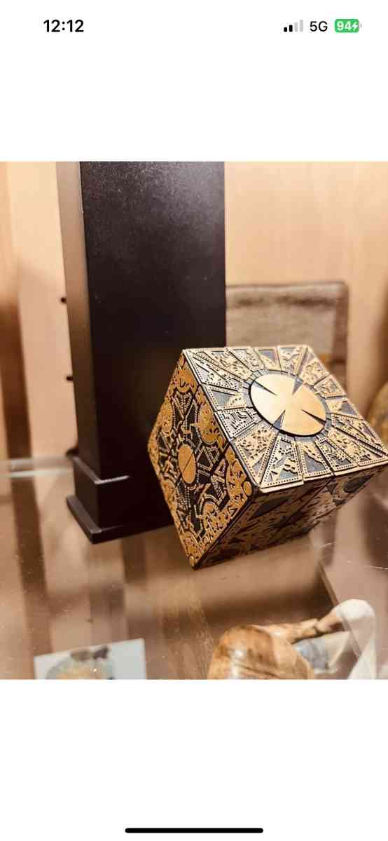 Hellraiser Puzzle Box  Solid Resin  Lament Configuration Siz - Hackensack, New Jersey - FleaMarketBay