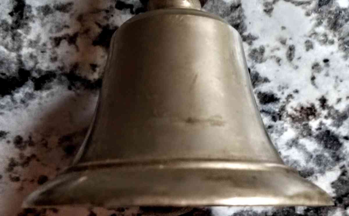 Brass Bell with Wooden Handle - Muldrow, Oklahoma