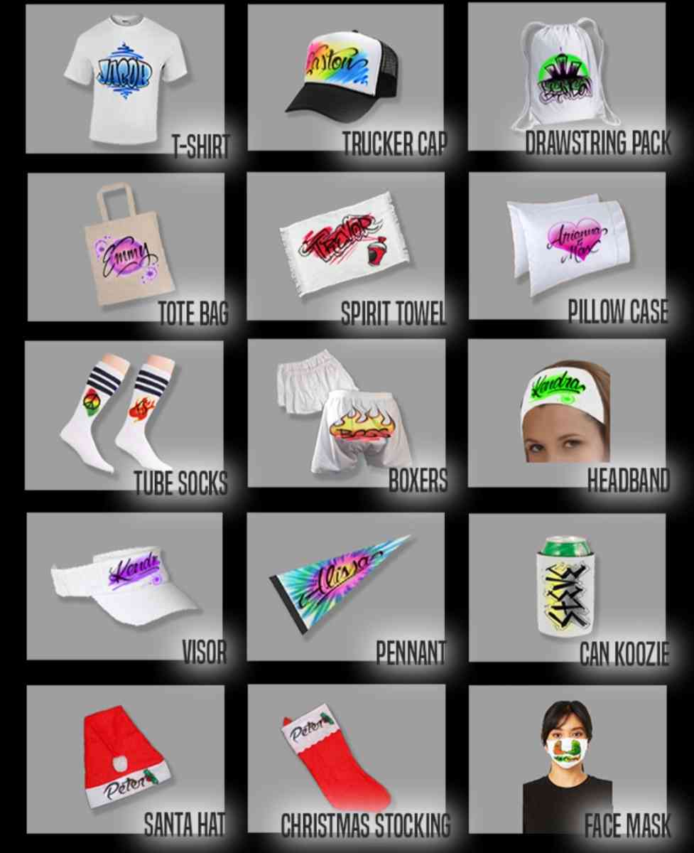 Airbrush Art and Party Event Favors - San Jose, California - FleaMarketBay