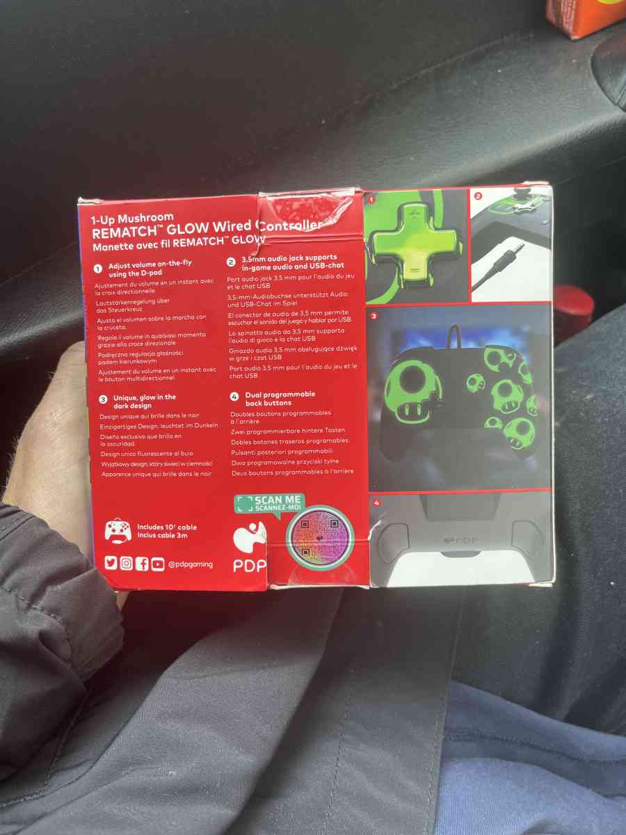 Super Mario Themed REMATCH GLOW Wired Controller For Nintend - Irvine, California - FleaMarketBay