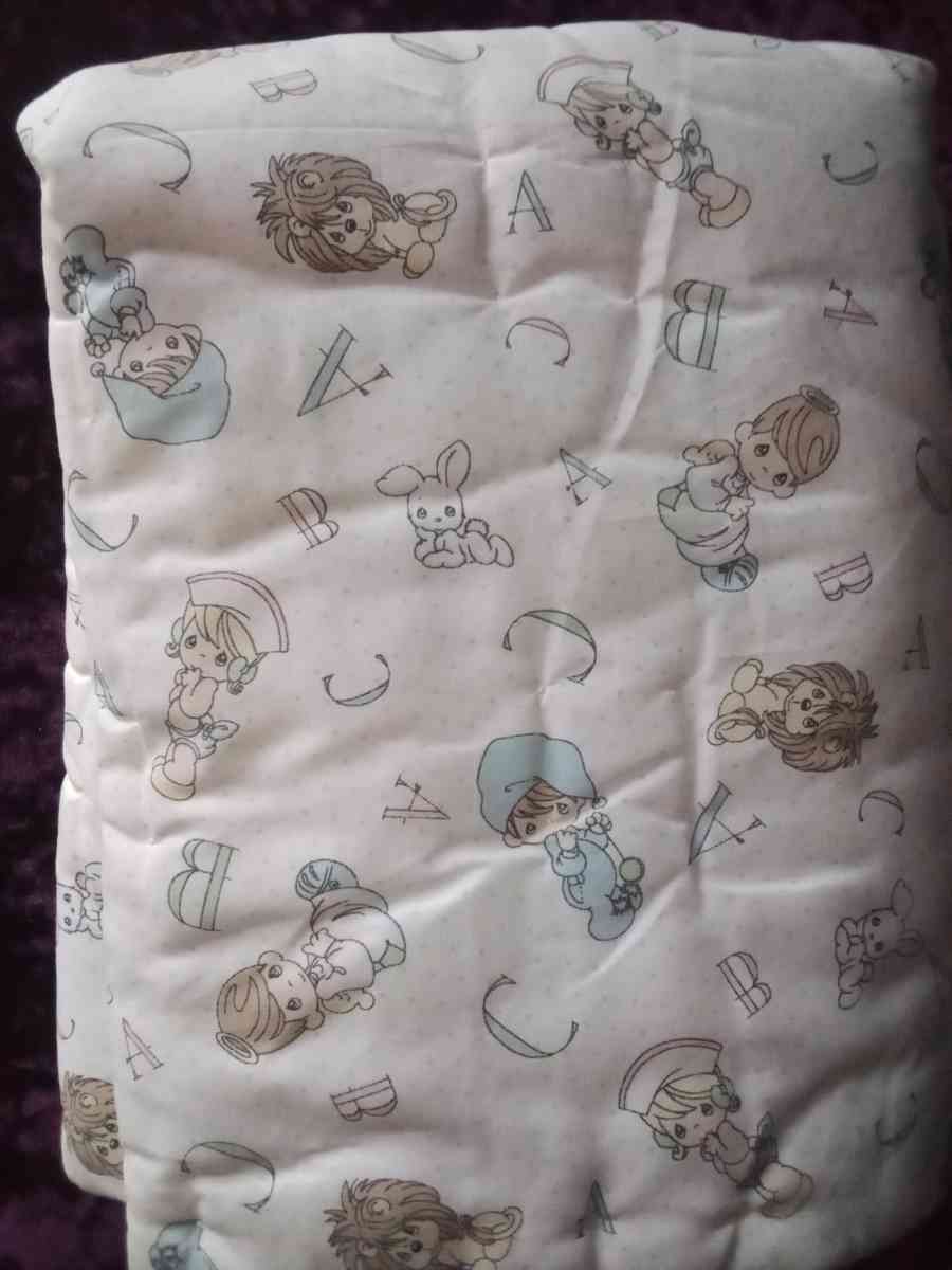 Prescious moments baby blanket reversible sides - Bristol, Indiana - FleaMarketBay