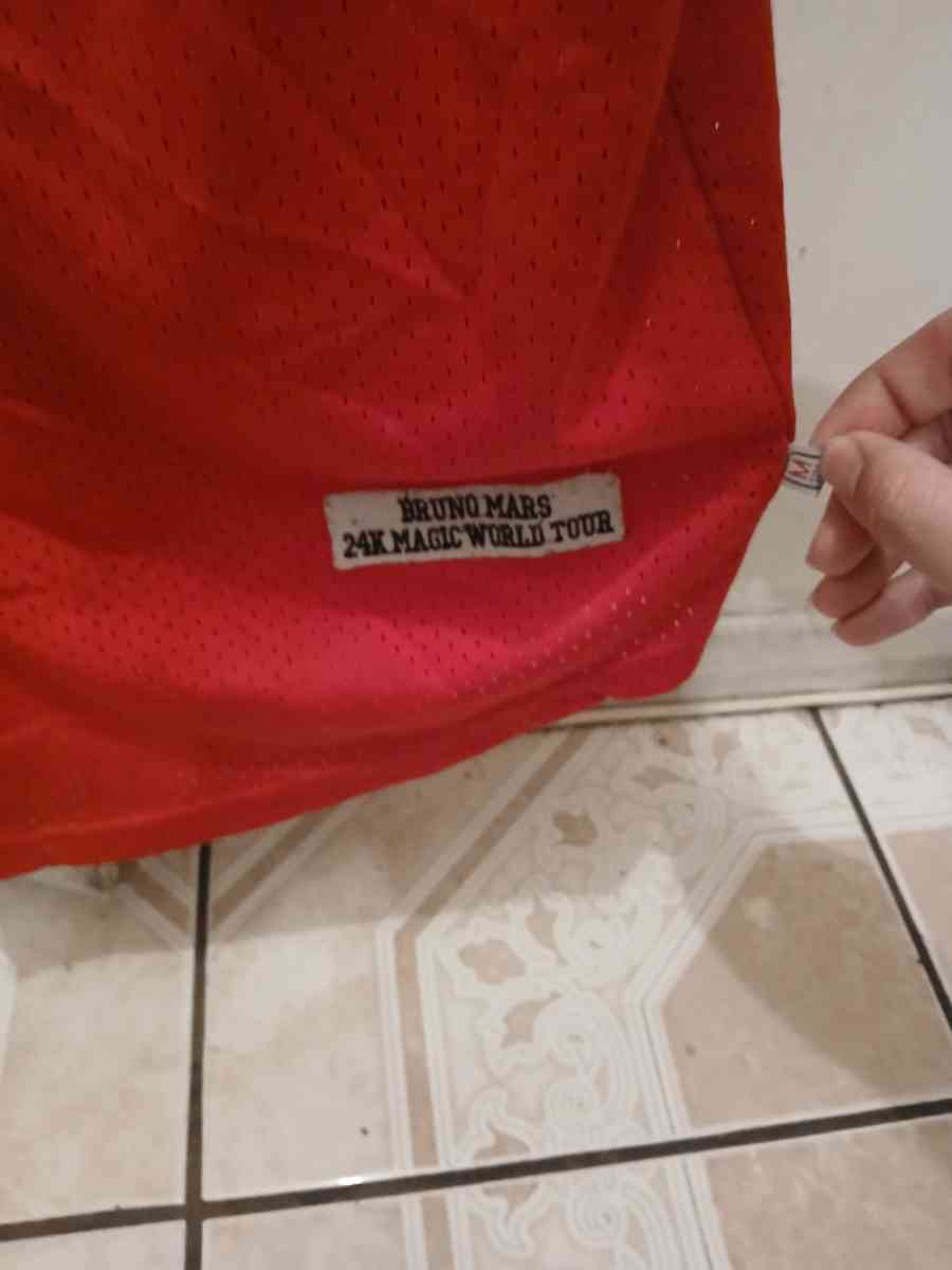 Bruno Mars Hooligans Magic World Tour Baseball Jersey Shirt - North Hollywood, California - FleaMarketBay