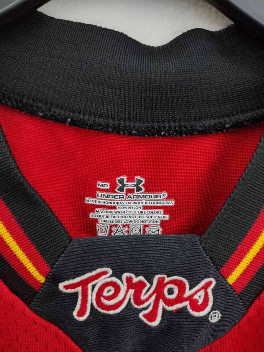 Under Armour Maryland Terrapins Terps Red White Jersey 1 - Jacksonville, Florida - FleaMarketBay