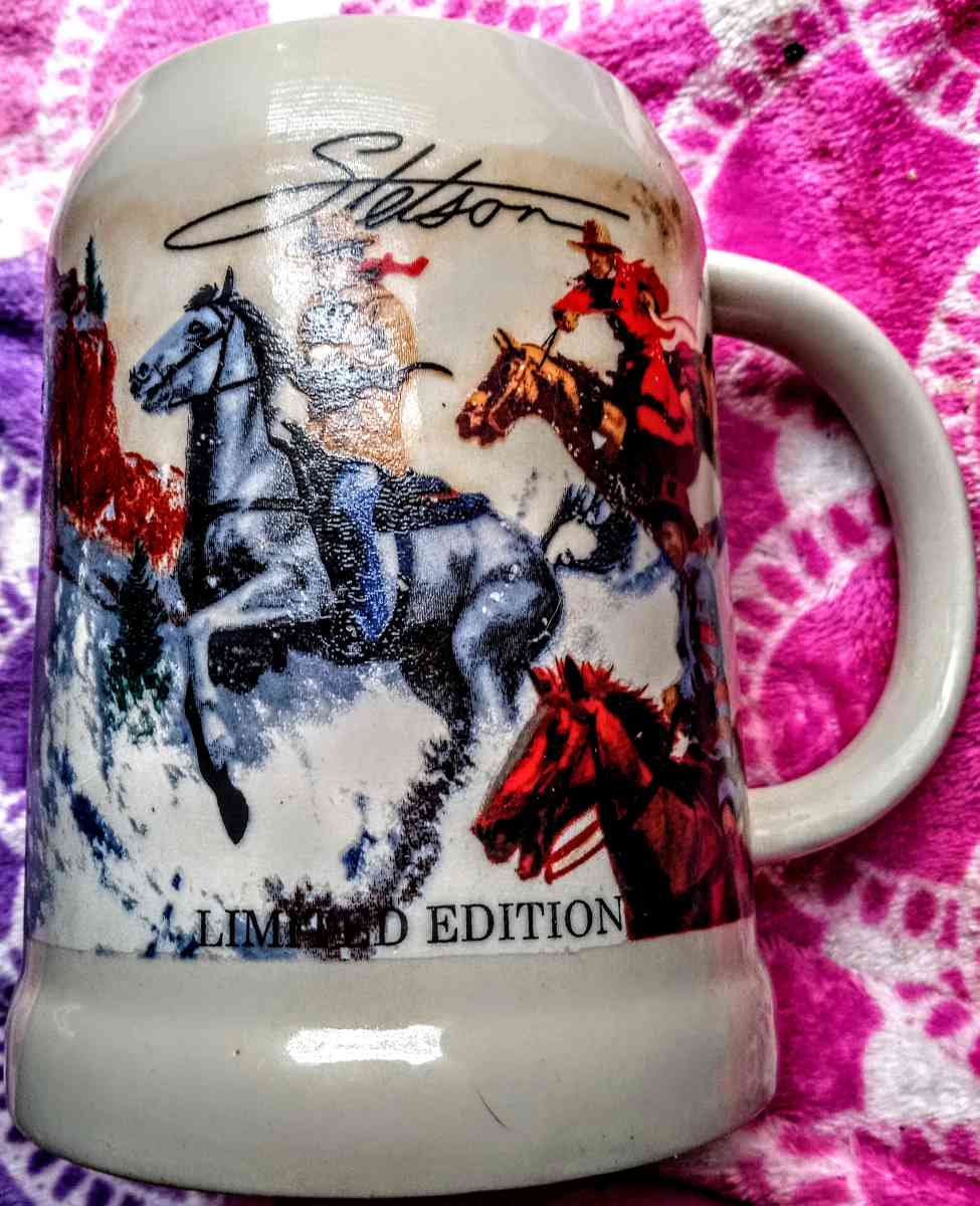 Stetson Limited Edition Cowboy Stein - Muldrow, Oklahoma - FleaMarketBay