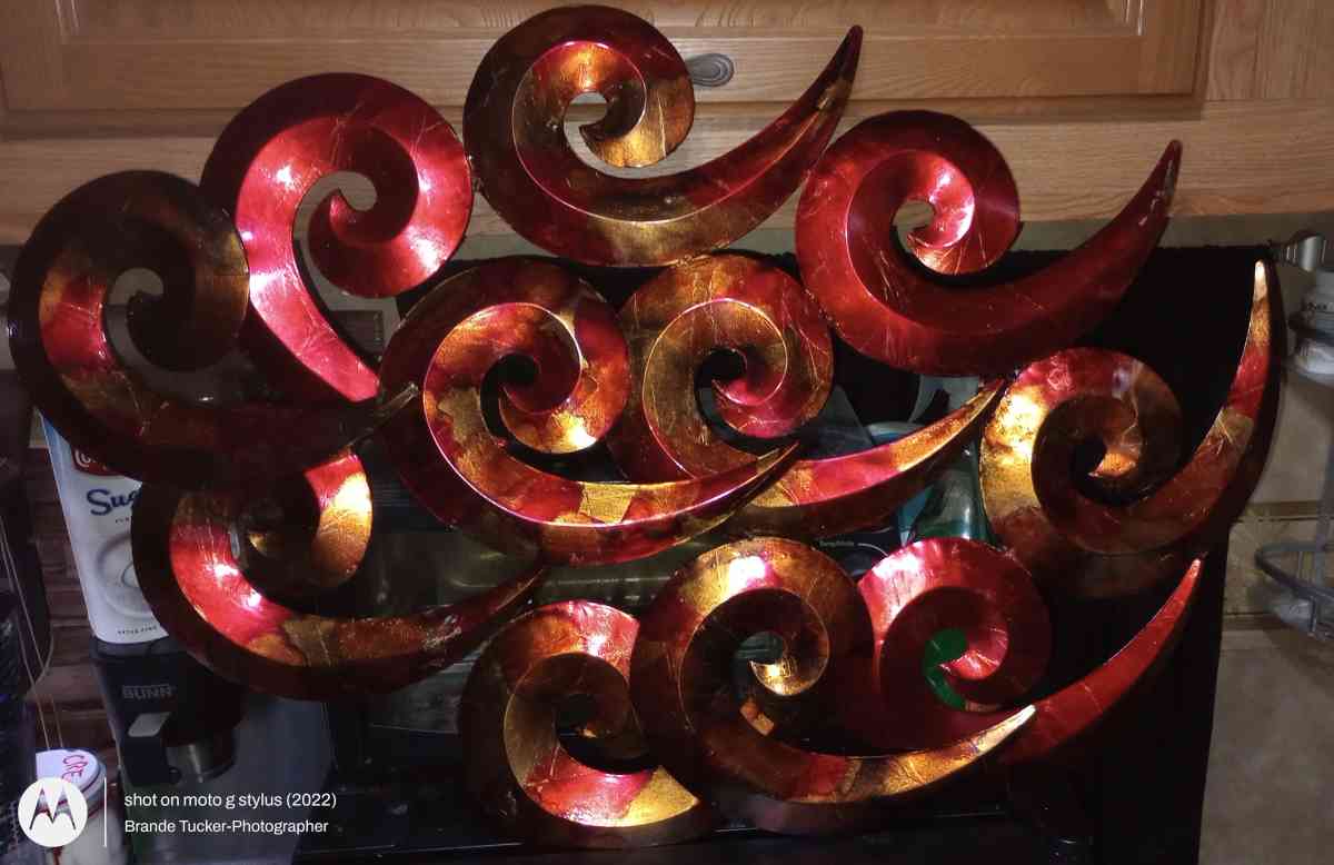 3D metal Chinese wind or abstract wall art - Greenville, Texas - FleaMarketBay