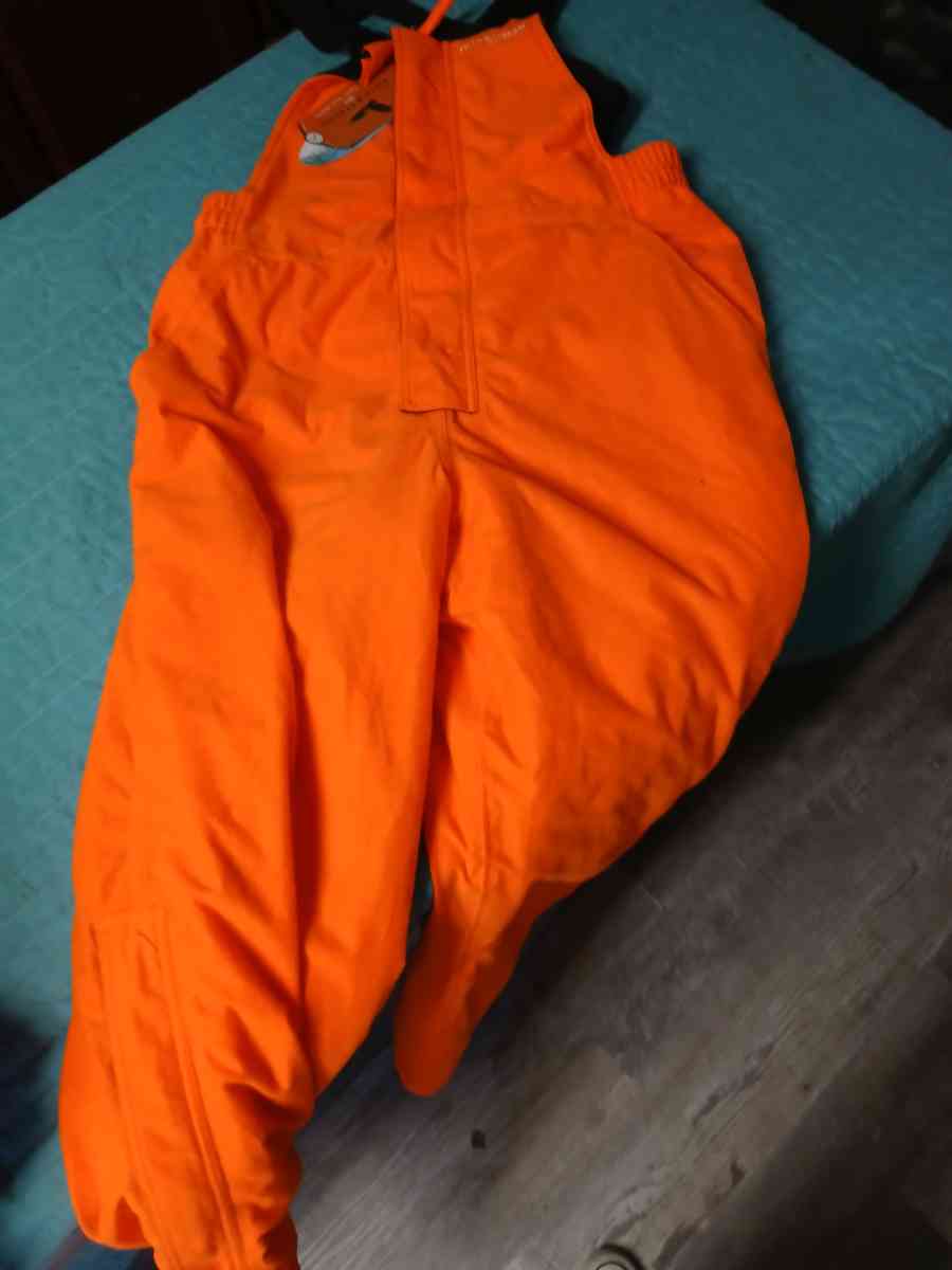 New mens orange specialty overalls - Texas City, Texas - FleaMarketBay