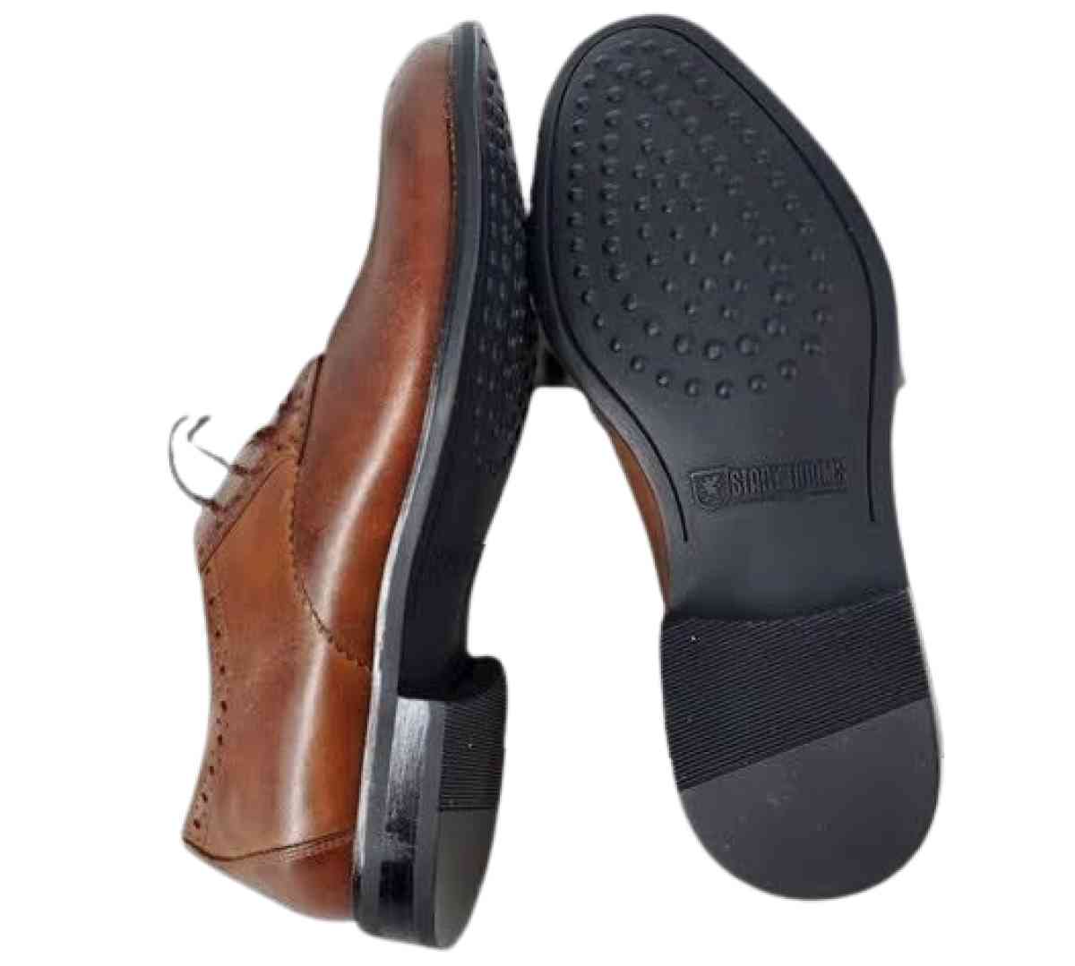 Stacy Adams Leather Graham Cognac Lace Up Oxford - Chicago Heights, Illinois - FleaMarketBay