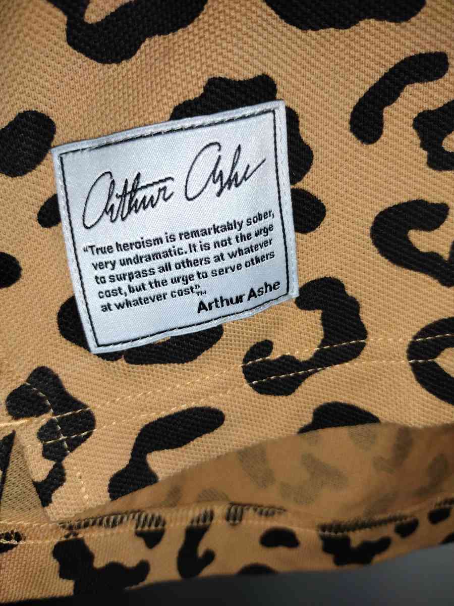 Arthur Ashe Leopard 1968 Tennis Tee - Jacksonville, Florida - FleaMarketBay