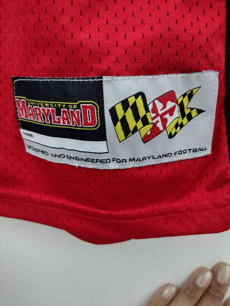 Under Armour Maryland Terrapins Terps Red White Jersey 1 - Jacksonville, Florida - FleaMarketBay