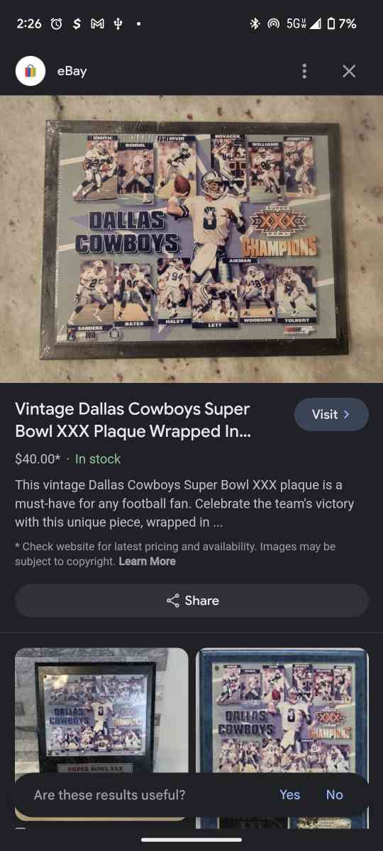 Dallas cowboy sports memorabilia - Cape Coral, Florida - FleaMarketBay